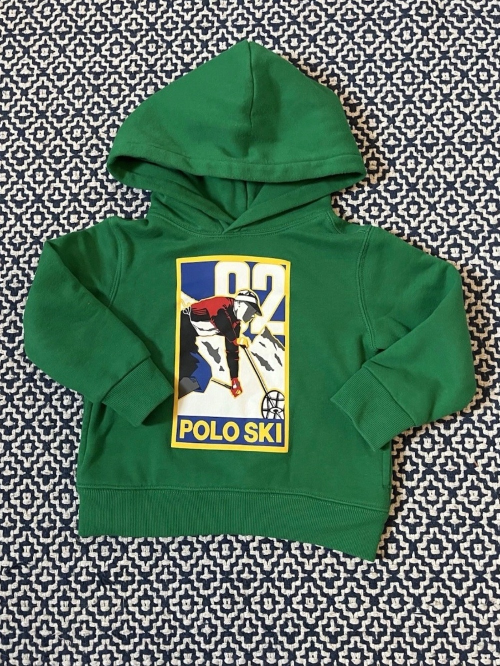 Polo Ralph Lauren Toddler boys Green Graphic Ski Hoodie